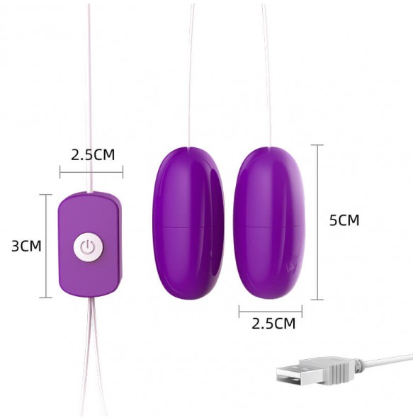 LILO - Powerful Dual Vibrating Eggs (USB Power Supply) LILO - Powerful Dual Vibrating Eggs (USB Power Supply)